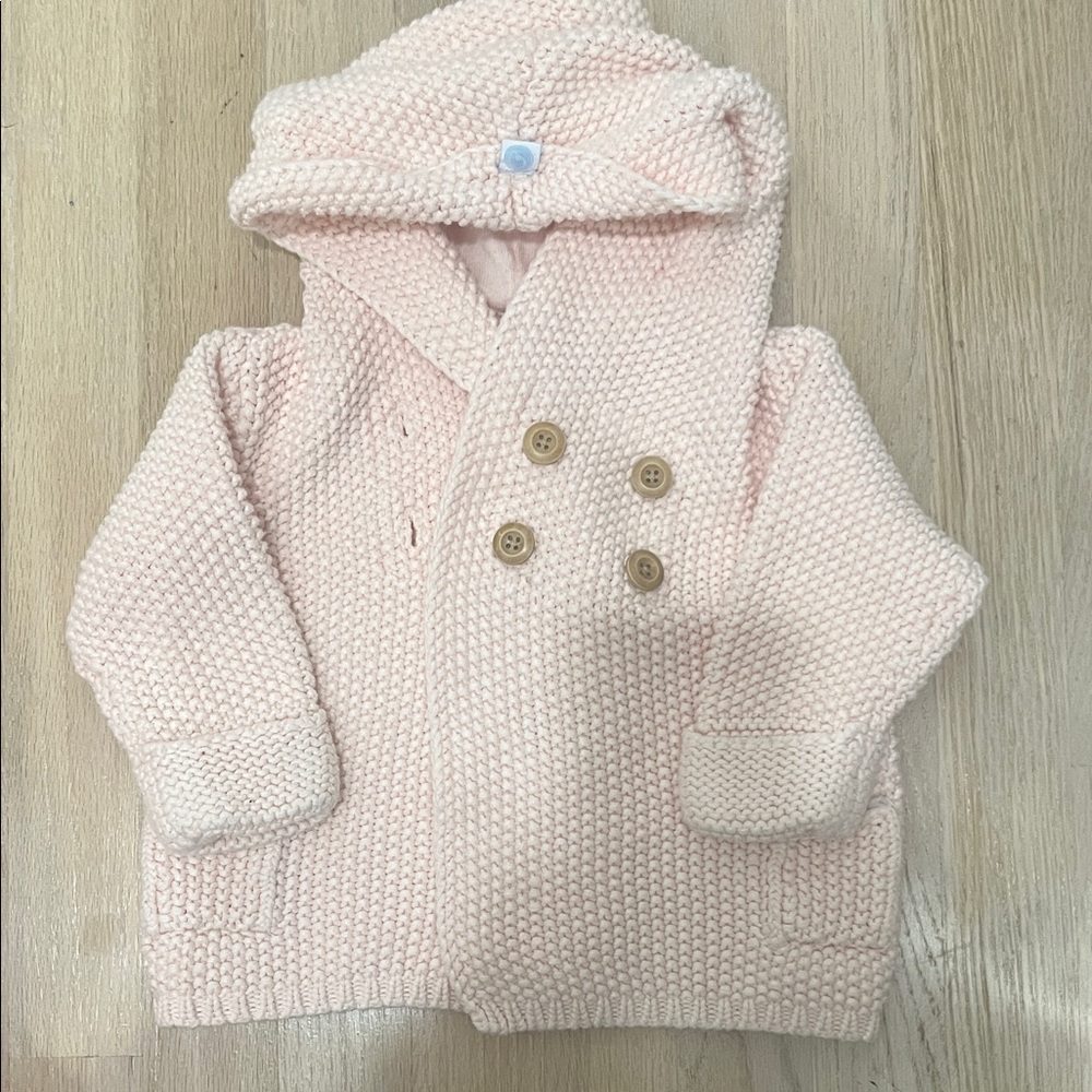 Cozy Pink Knit Kids Sweater